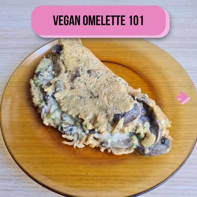 Vegan Omelette (mushroom / pea)
