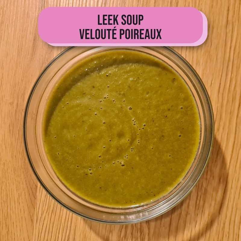 Plant based leek soup